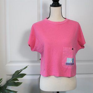 pink Le coq sportif vintage crop top
